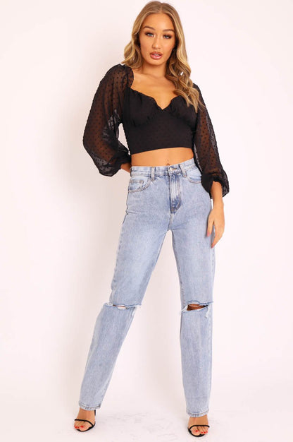 Phelis-Mid Extra Long Jeans